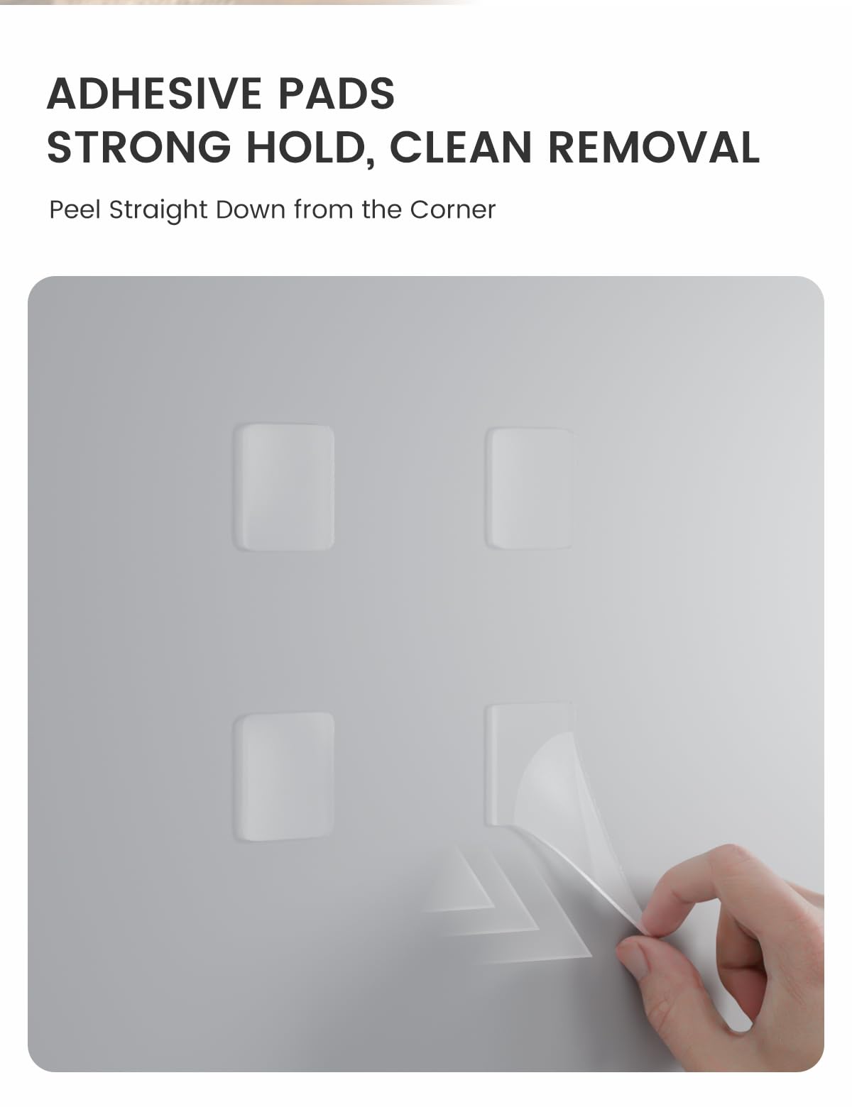 Fluxynara Cork Board Alternative Felt Strip Board 8-Pack 13"x2", Office Pin Board with 50 Push Pins, Adhesive Install for Bedroom Door & Home Office (Linen Dusk)
