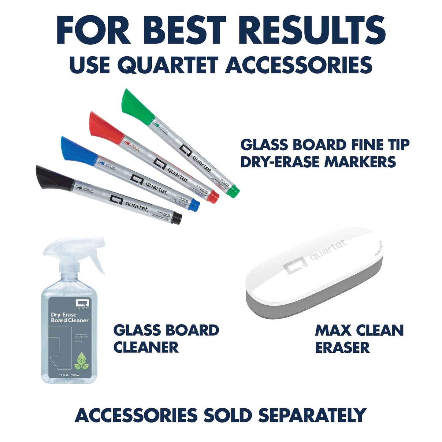 Quartet Glass Dry Erase White Board 18"W x 6"H, Compact Desktop Whiteboard with Storage Drawer, Dotted (GDP186D)