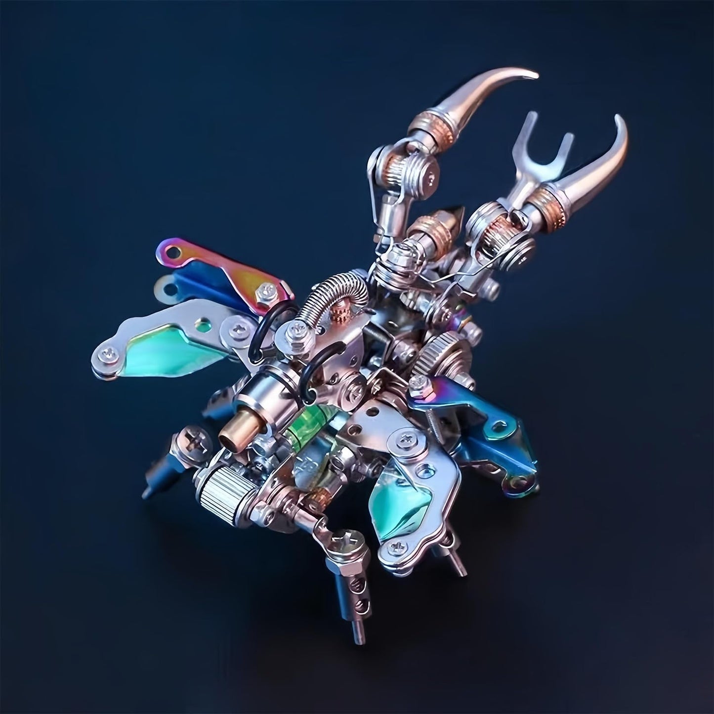 Adult 3D Metal Puzzle, Punk Beetle Metal Model Set, 3D Puzzle Mechanical Insect Building Blocks, Fun DIY Assembly, high-end Men's Gifts.