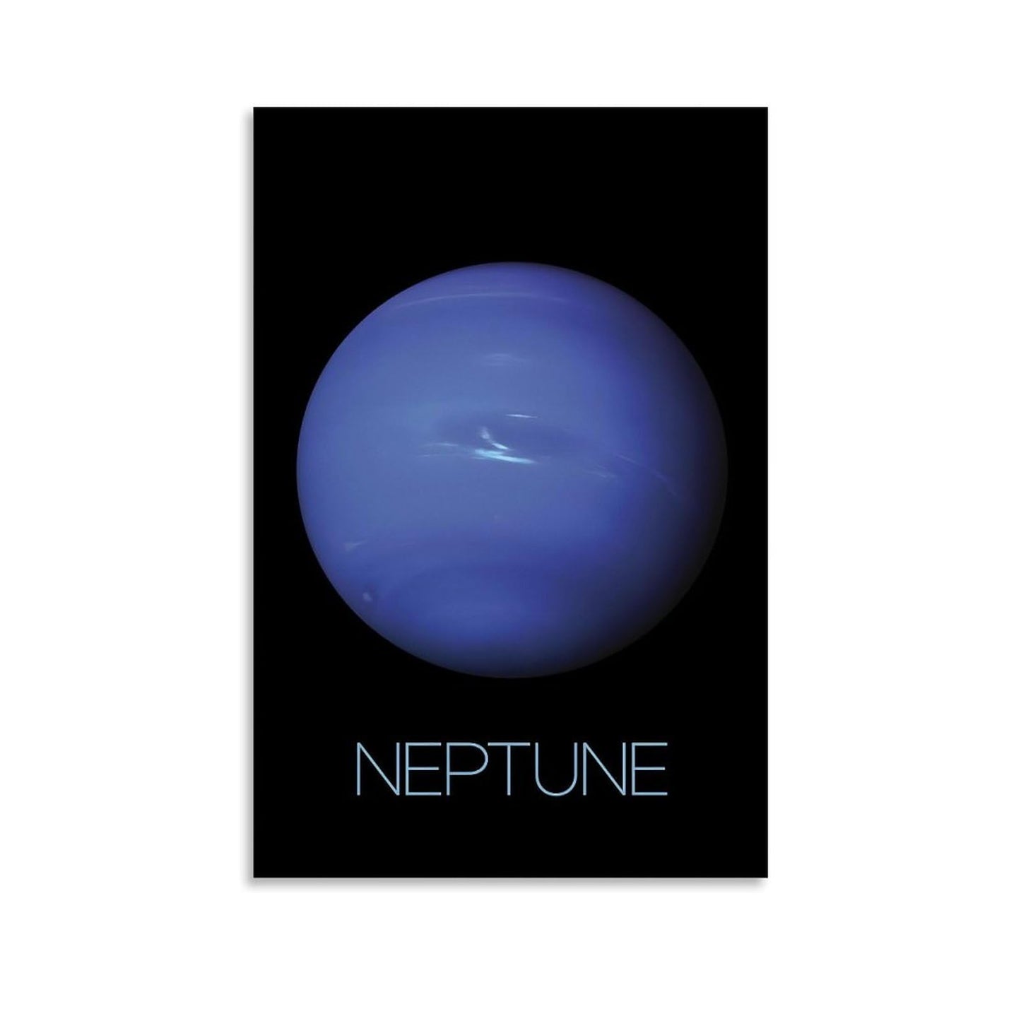 XIAOLOUTINYU Solar System Canvas Wall Art - Neptune Planet Space Poster for Kids Room Bedroom Classroom, STEM Educational Astronomy Decor, Science Gift for Boys Girls Teens, 16x24 Inch Unframed