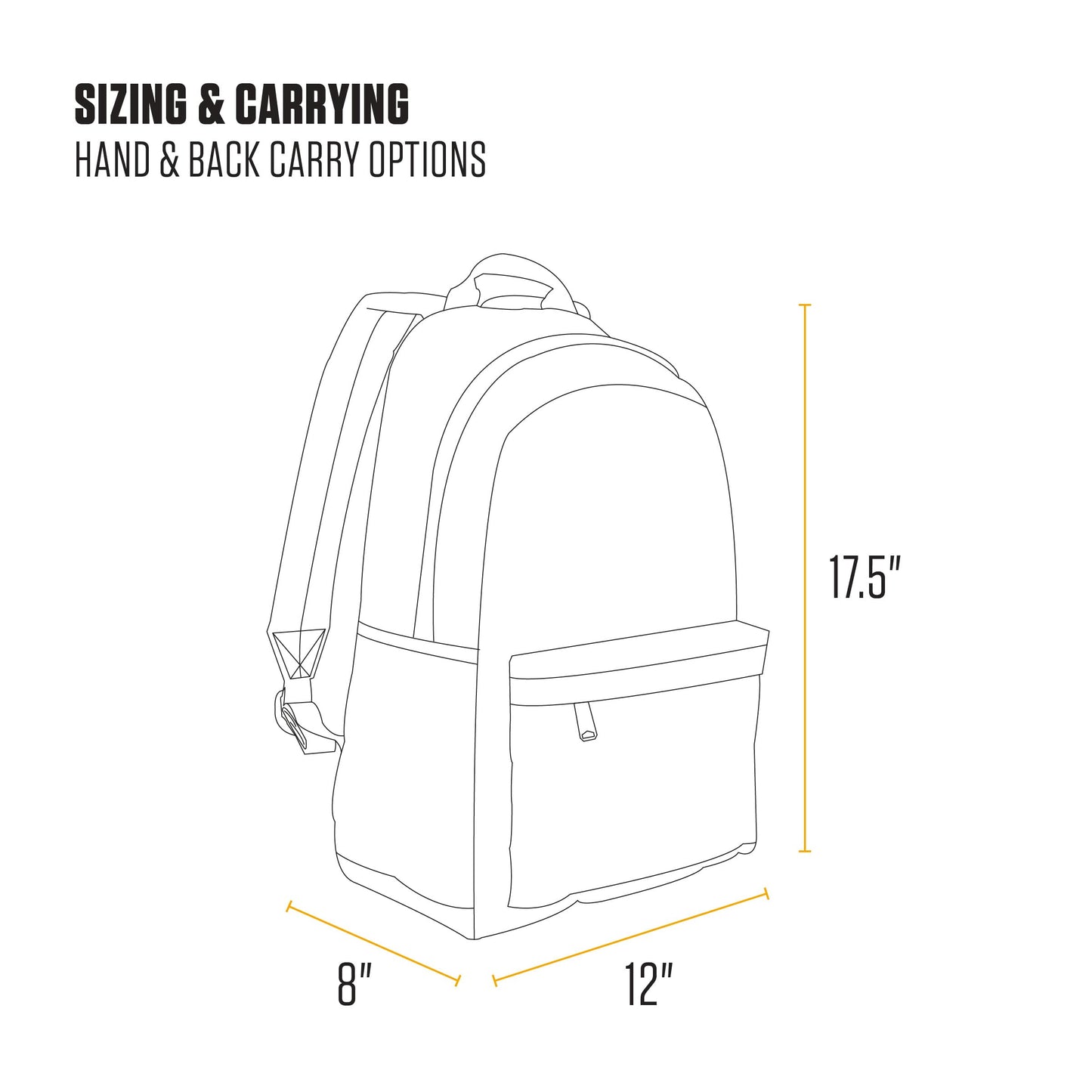 Carhartt 21L Classic Laptop Backpack, Water-Resistant Pack W/ 15" Laptop Sleeve and Organizational Compartments, Carhartt Brown