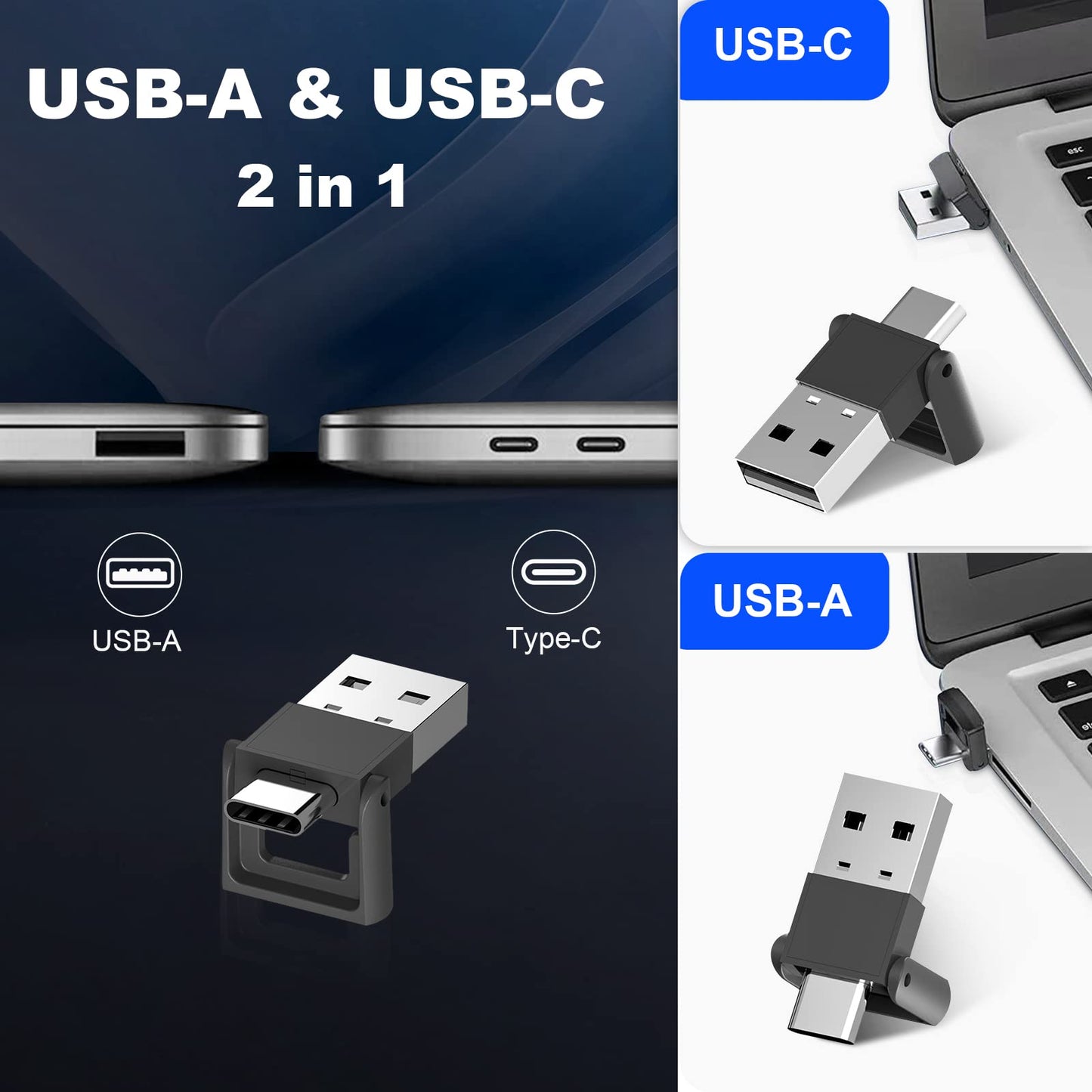 Rechargeable Hyperlink Presentation Clickers for PowerPoint, USB-C/A Presentations Power Point Remote Clicker, Wireless Presenter Remote for Computer/Mac/PPT/Google Slide Advancer