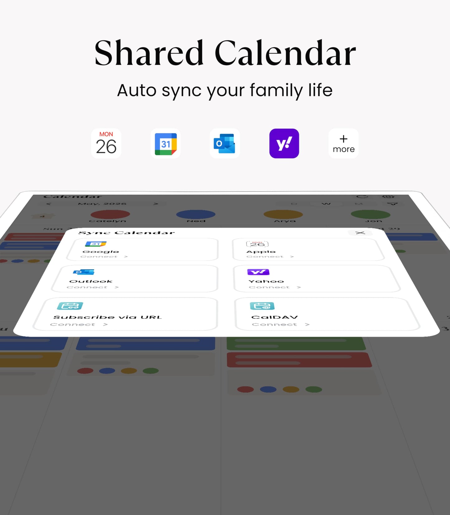 Cozyla Calendar Plus 2: 32"4K Smart Digital Calendar Wall Touch Screen & No Subscription Family Dashboard, Electronic Display for Family System- Chore Chart, Meal Planner, Support App Store Wall Mount