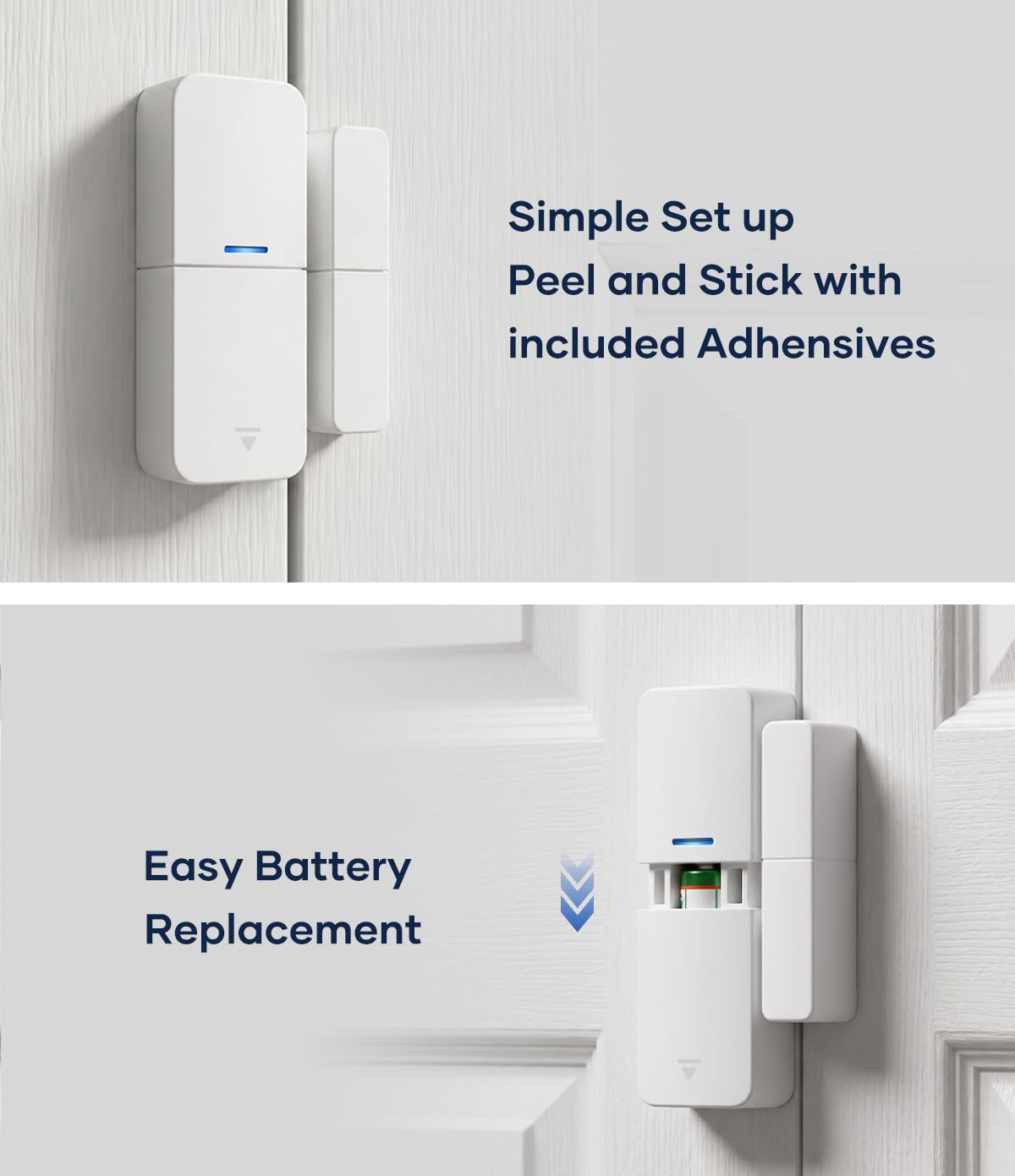 tolviviov Home Security System Wireless, DIY Door Alarm Security System, App Alerts, 10-Piece Kit, No Monthly fee, WiFi Alarm, Door Window Motion Sensor, for Safety, Home Security, Kids Safety