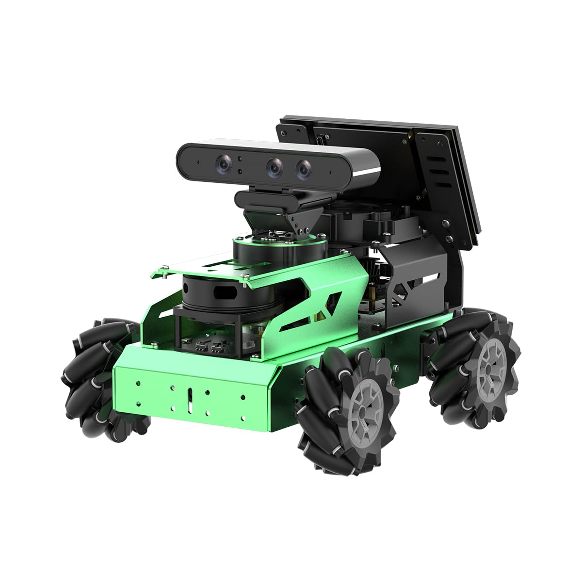 JetAuto ROS2 Robot Car with ChatGPT Large AI Model Lidar Depth Camera AI Voice Control Touch Screen, SLAM Mapping Navigation Path Planning Autonomous Driving Smart Robot, Advanced Kit & JetsonNano 4GB