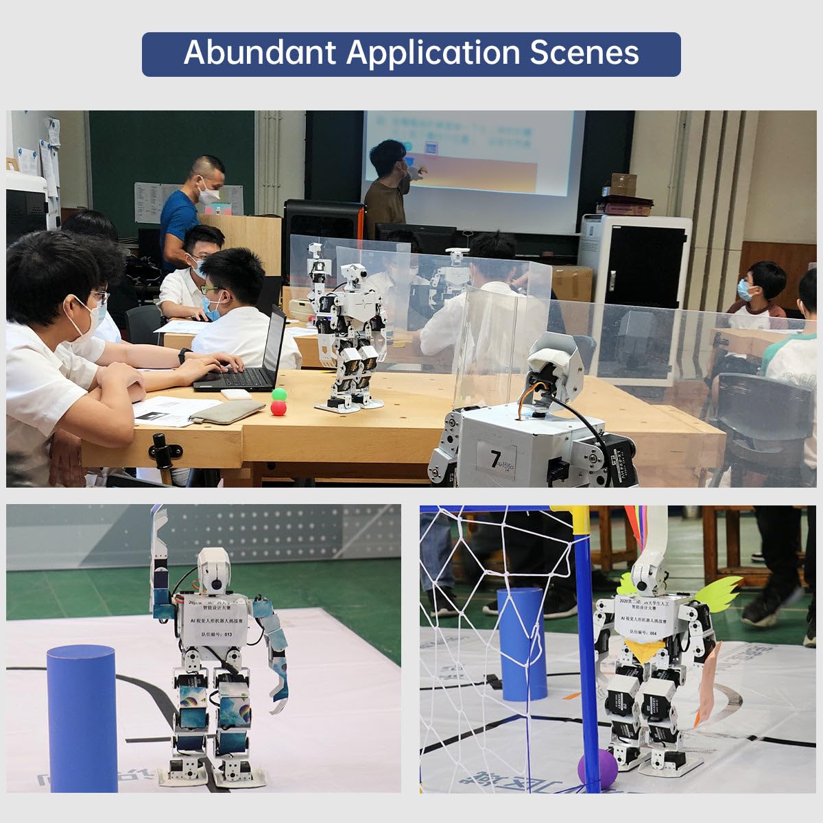 HIWONDER Humanoid Robot with ChatGPT Multimodal AI Models AI Embodied Intelligent Vision Scene Voice Understanding 20DOF Educational Robot Kit Python Programming, TonyPi Advanced & RaspberryPi 5 4GB