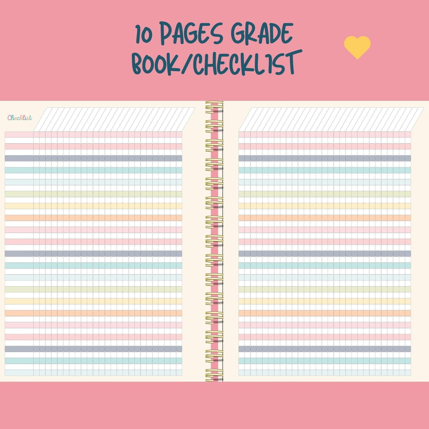 Undated Teacher Planner 8.5 x 11-12 Months & 52 Weeks | Colorful School Supplies Cover | Monthly & Weekly Lesson Plan Book with Stickers, Storage Pocket & Snap-In Bookmark | Classroom Organizer