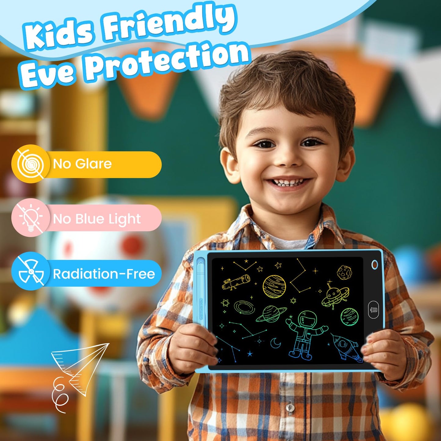 32 Pack LCD Writing Tablet for Kids - Erasable and Reusable Toddler Doodle Board in 8.5 inch, Ideal Drawing Pad for Learning Toy for Ages 3-8, Gift for Girls Boys