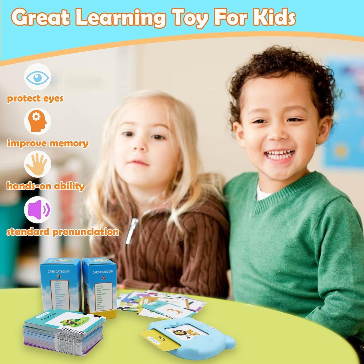 MAYAPHILOS 510 Sight Words Polish and English Talking Flash Cards Fun Polish Language Learning Toys for Kids, Learn Polish for Toddlers Sensory Preschool Educational Birthday Gifts