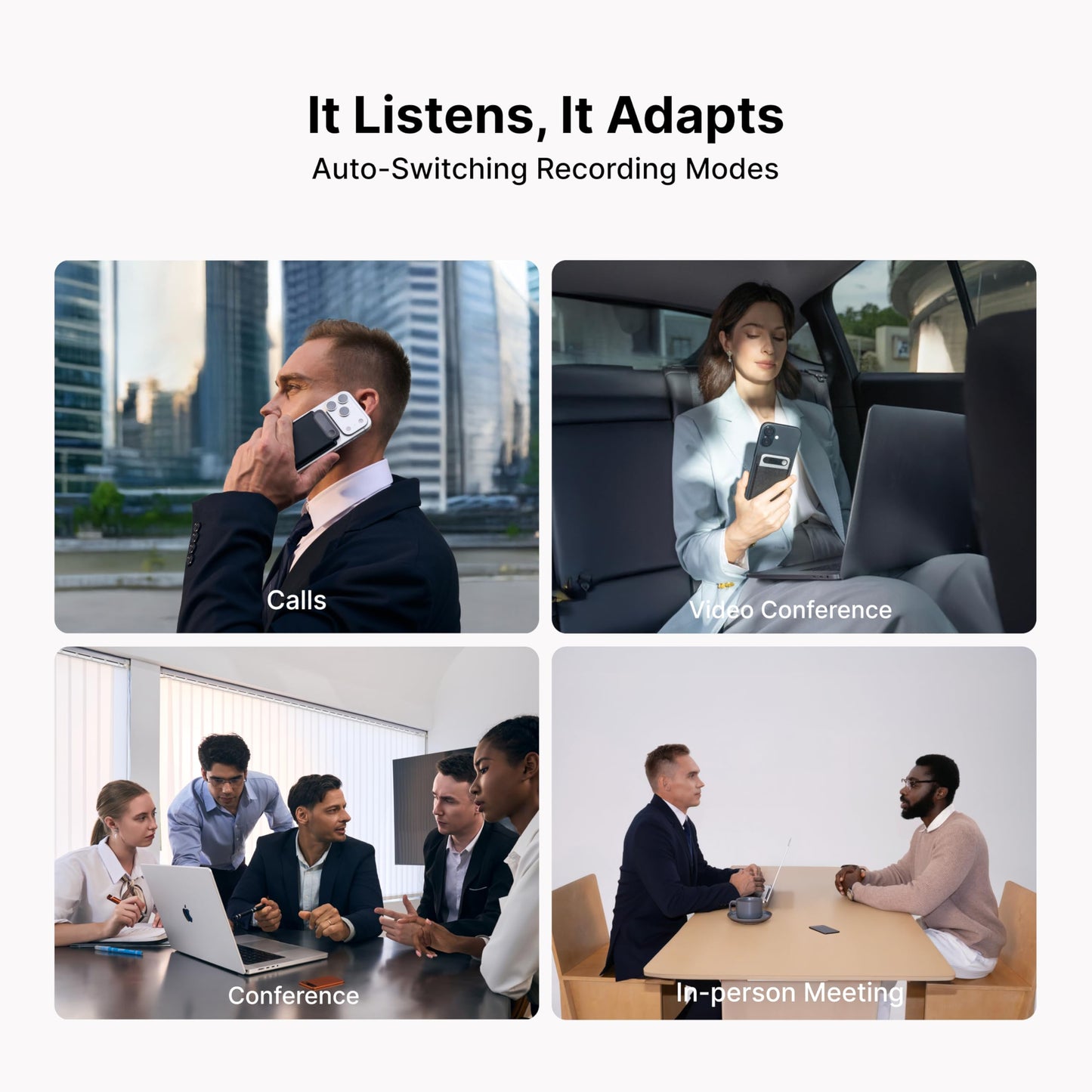Comulytic Note Pro AI Voice Recorder, Unlimited Transcribe & Summarize, AI Note Taking Recording Device w/Case, App Control, 113 Languages for Calls, Meetings, Lectures, Interviews, Silver