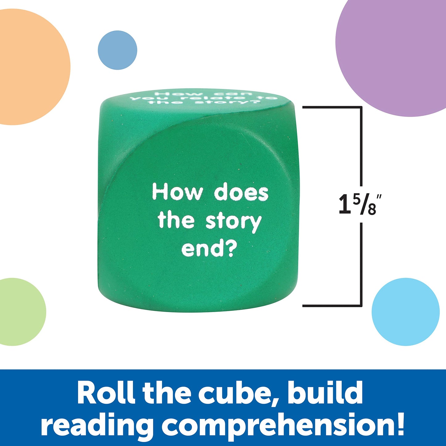 Learning Resources Reading Comprehension Cubes - Set of 6, Kids Ages 6+ Teacher and Classroom Supplies, Reading Aids for Kids