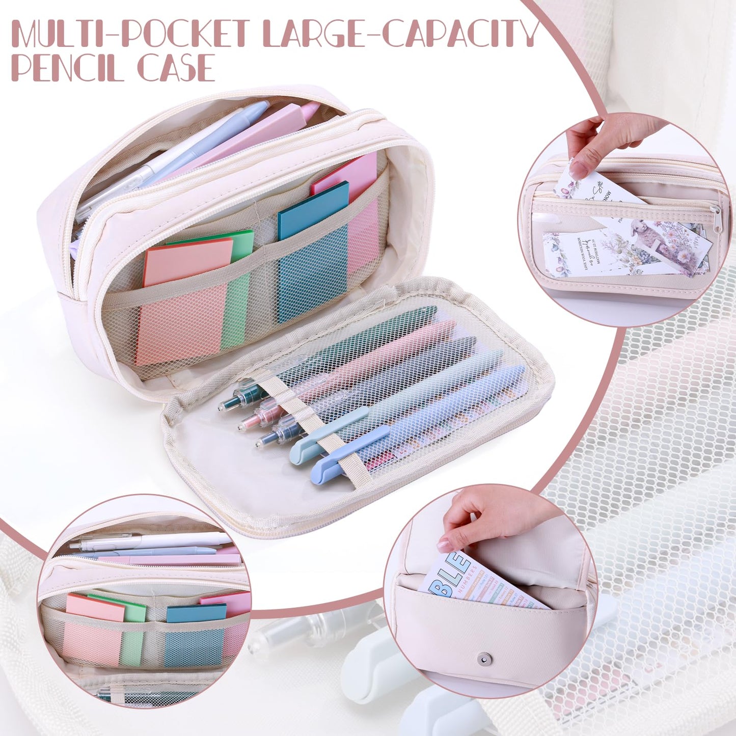 XKDOUS Bible Study Supplies Journaling Kit for Women, Bible Study Kit, 12 Pastel Highlighters and 12 Pens No Bleed, 75 Laminated Tabs, Prayer Journal Pencil Case and More, Pink
