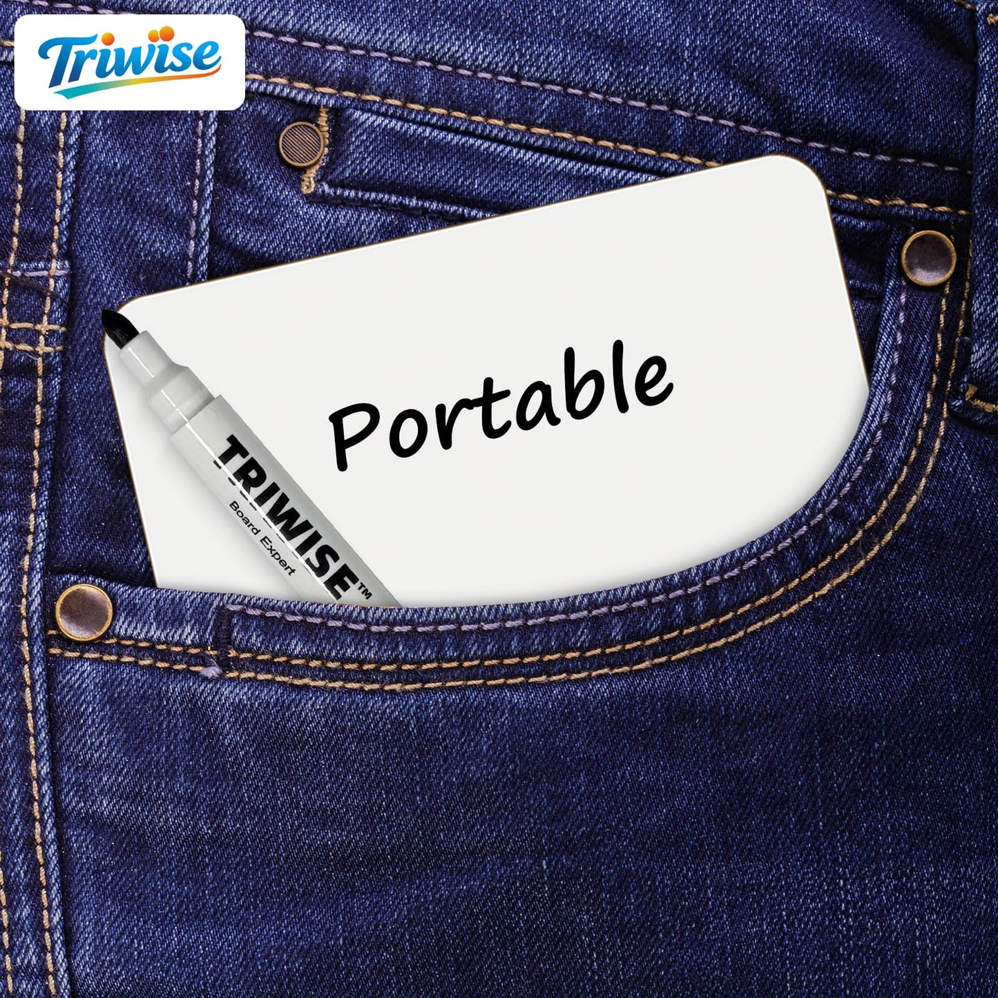 Portable Small White Board 5"x8" for Students, Personal Whiteboard Mini Lightweight Double Sided, Dry Erase Board for Kids Classroom, Individual Lapboards for Teaching with Eraser and Marker (12 Pack)