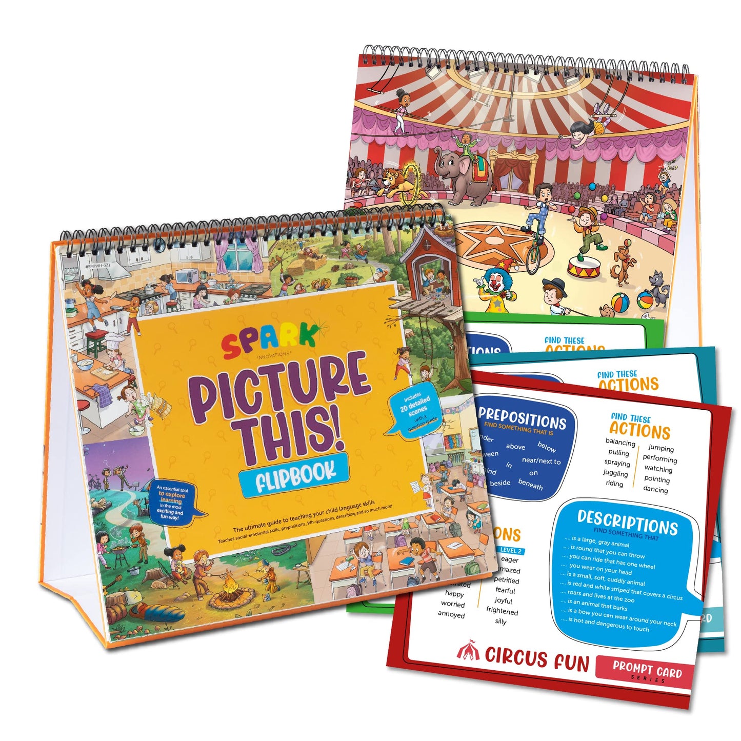 Picture Books and Emotion Cards, Picture SEL Story Cards, Homeschooling, Autism Activities, Educational Busy Book for Emotional Regulation (WH Question & Emotions Book Combo)