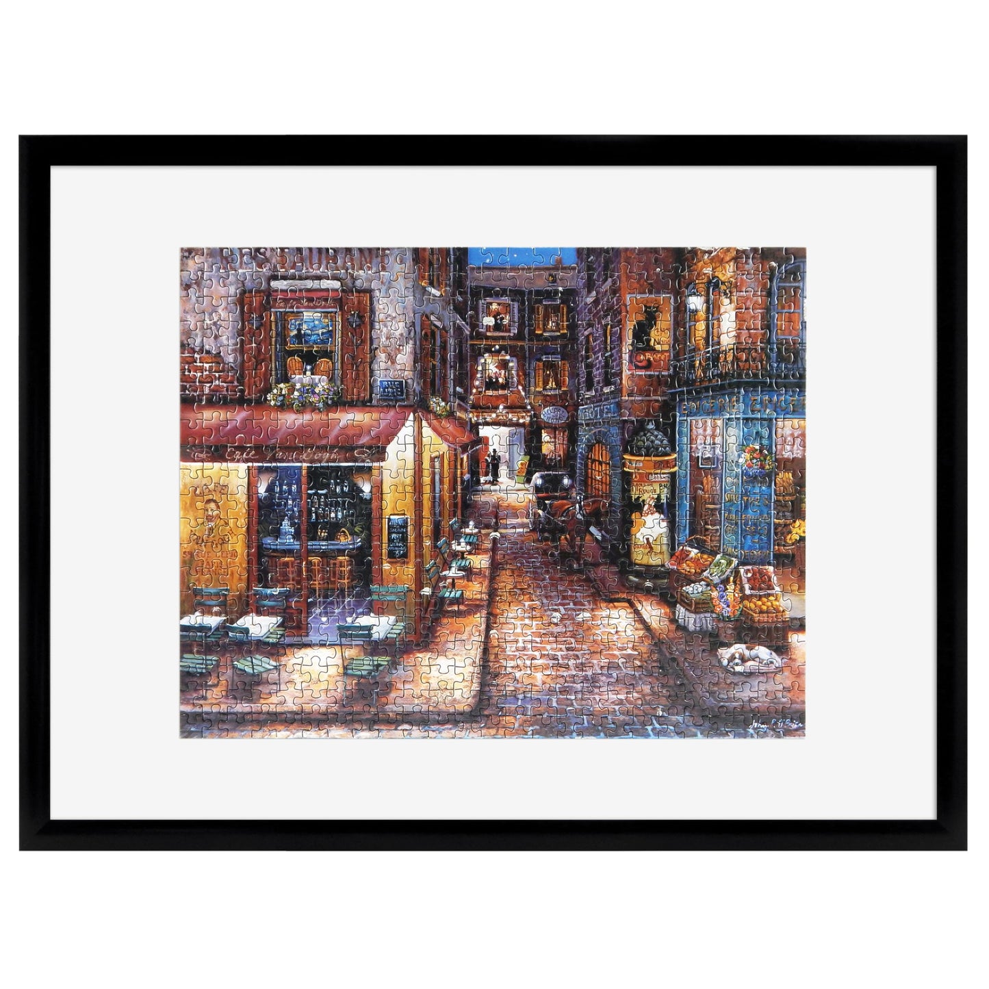 MCS 20x27 Puzzle Frame for Finished Puzzles, Black Vertical & Horizontal Wall-Mounted Large Picture Display for Preservation (1-Pack)