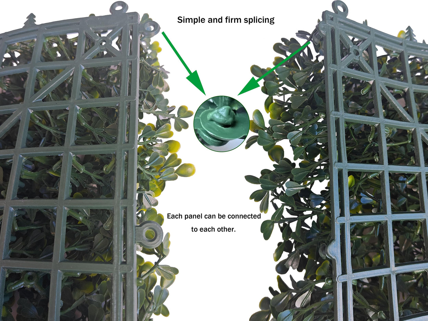 ODTORY Artificial Boxwood Roll Panels:40 X 120 in(33.5 sqft) UV-Anti Artificial Ivy Privacy Fence Wall Screen for Indoor Outdoor Green Grass Wall Decor & Ivy Fence Covering Privacy