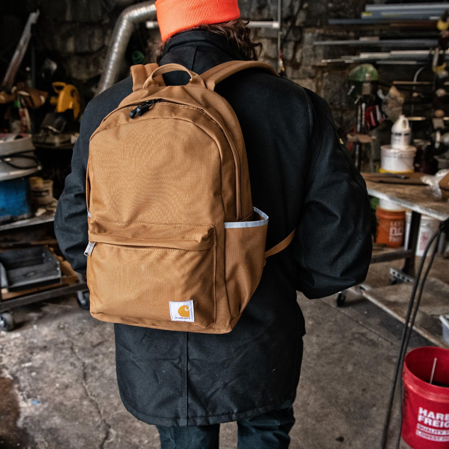 Carhartt 21L Classic Laptop Backpack, Water-Resistant Pack W/ 15" Laptop Sleeve and Organizational Compartments, Greenstone